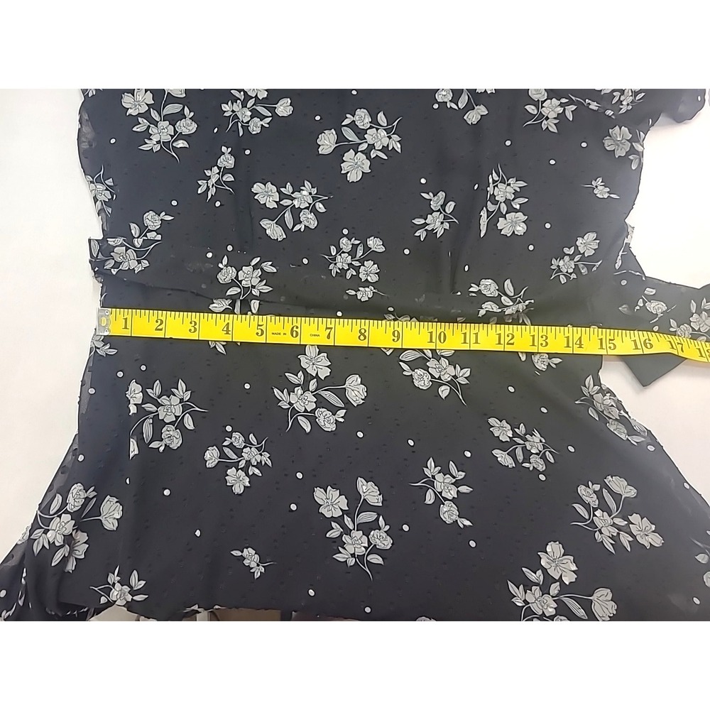 DKNY sz 6 A Line Dress Dk Floral Chiffon Lined Party Cocktail - Picture 8 of 10